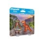 Playmobil - Set 2 Figurine - Bandit Cu T-Rex Playmobil - 2